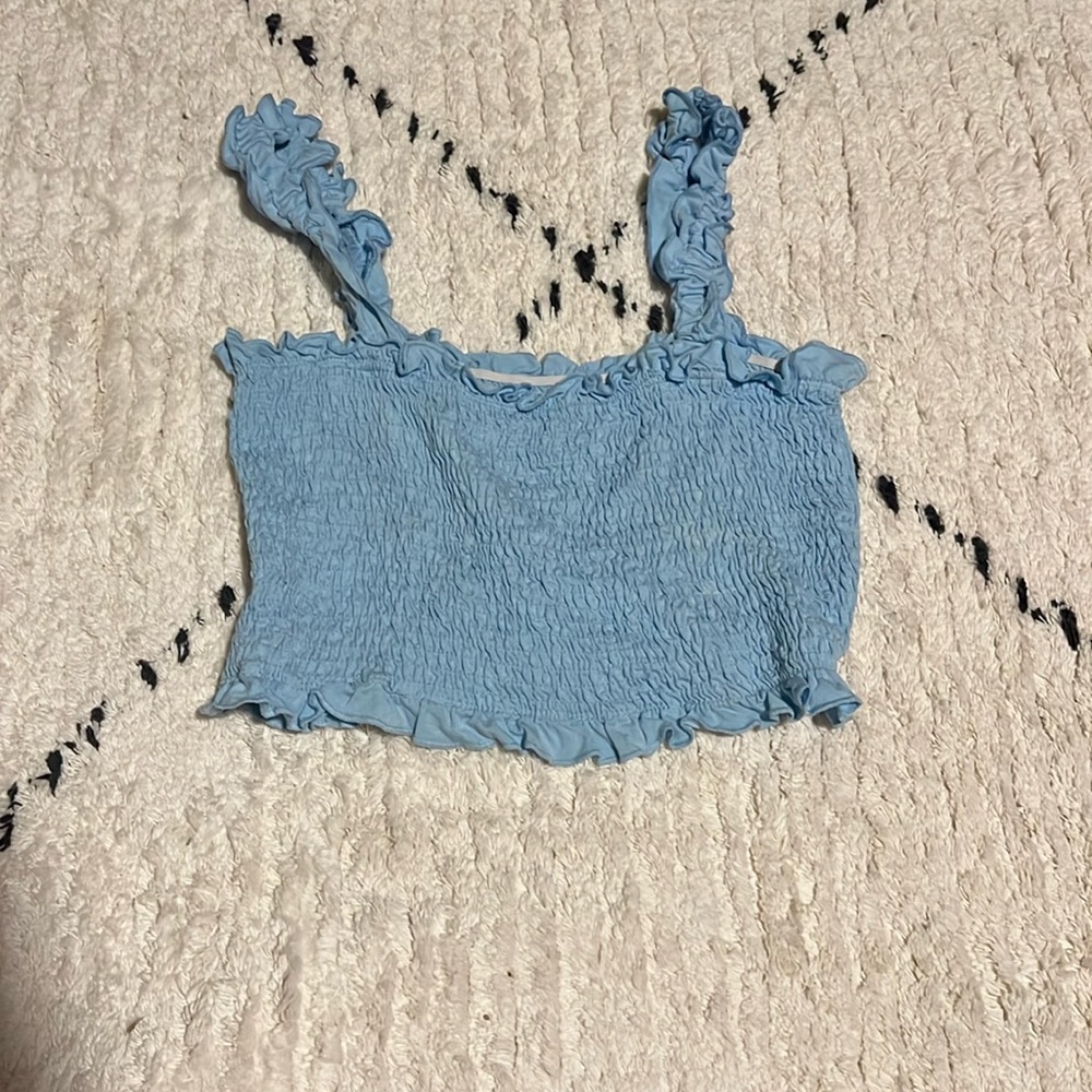 Large cropped tank top